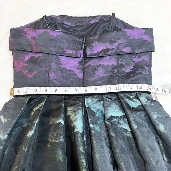 Pamella Roland Cloud Jacquard Ombré Dress Gown NWT Sz 6 - Picture 13 of 14